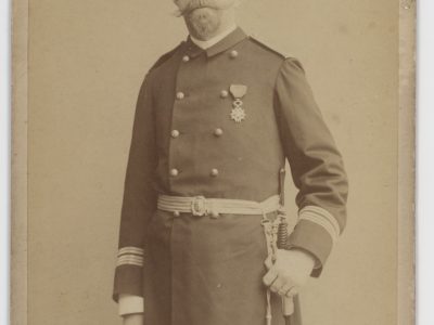 Grande CDV - Officier de la Marine - Soldat - Français - Officier supérieur de corps assimilé - 1889 - Uniforme de la Marine Française - Photographe Pierre Petit / Paris 