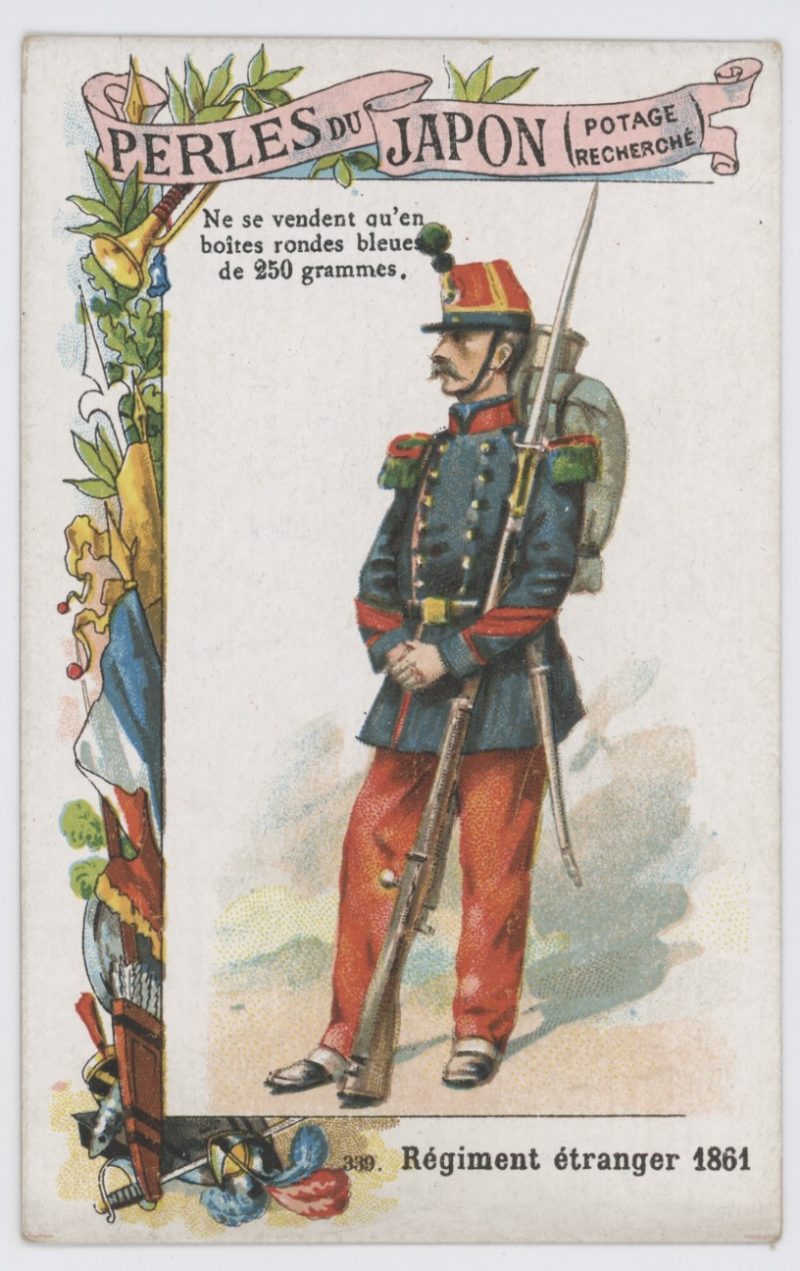 84 chromos imagerie - Perles du Japon - Armée Française - Uniforme - Second Empire / 3ème République - Historique - Soldat - Infanterie