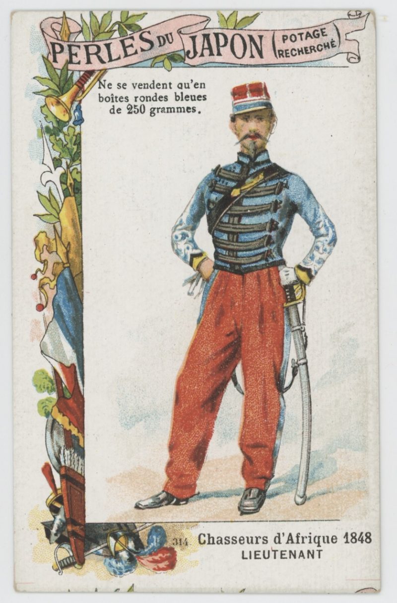 84 chromos imagerie - Perles du Japon - Armée Française - Uniforme - Second Empire / 3ème République - Historique - Soldat - Infanterie