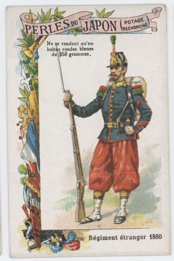 84 chromos imagerie - Perles du Japon - Armée Française - Uniforme - Second Empire / 3ème République - Historique - Soldat - Infanterie