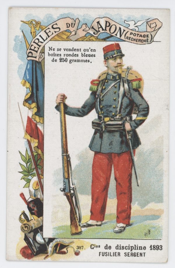 84 chromos imagerie - Perles du Japon - Armée Française - Uniforme - Second Empire / 3ème République - Historique - Soldat - Infanterie