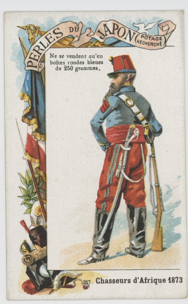 84 chromos imagerie - Perles du Japon - Armée Française - Uniforme - Second Empire / 3ème République - Historique - Soldat - Infanterie