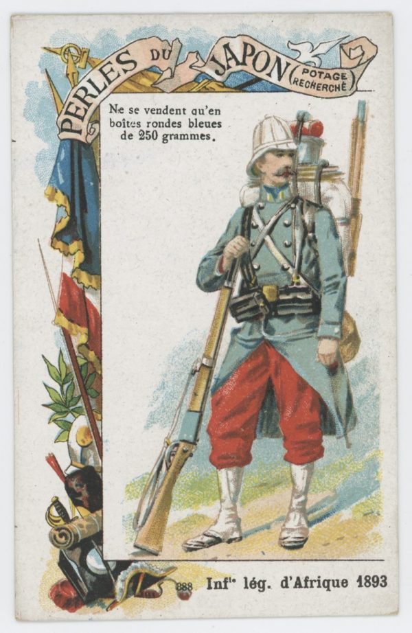 84 chromos imagerie - Perles du Japon - Armée Française - Uniforme - Second Empire / 3ème République - Historique - Soldat - Infanterie