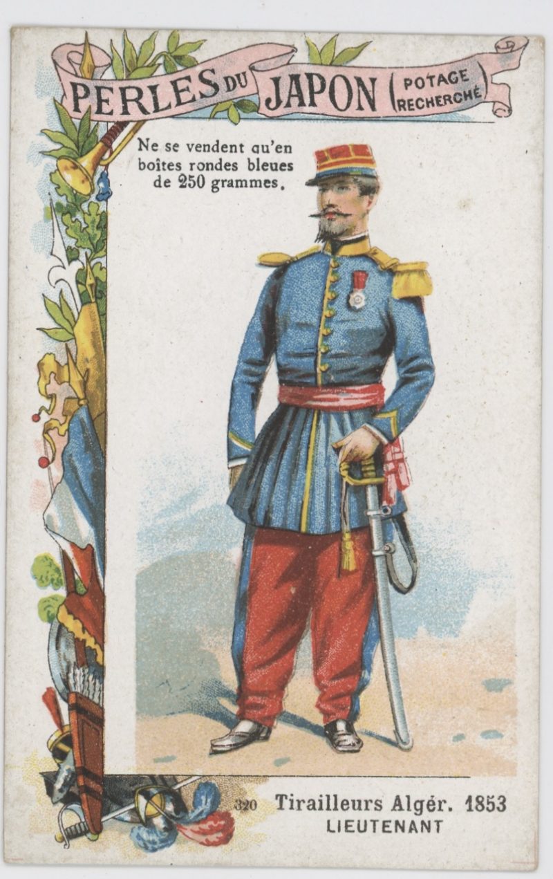 84 chromos imagerie - Perles du Japon - Armée Française - Uniforme - Second Empire / 3ème République - Historique - Soldat - Infanterie