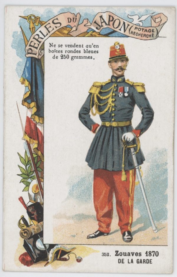 84 chromos imagerie - Perles du Japon - Armée Française - Uniforme - Second Empire / 3ème République - Historique - Soldat - Infanterie