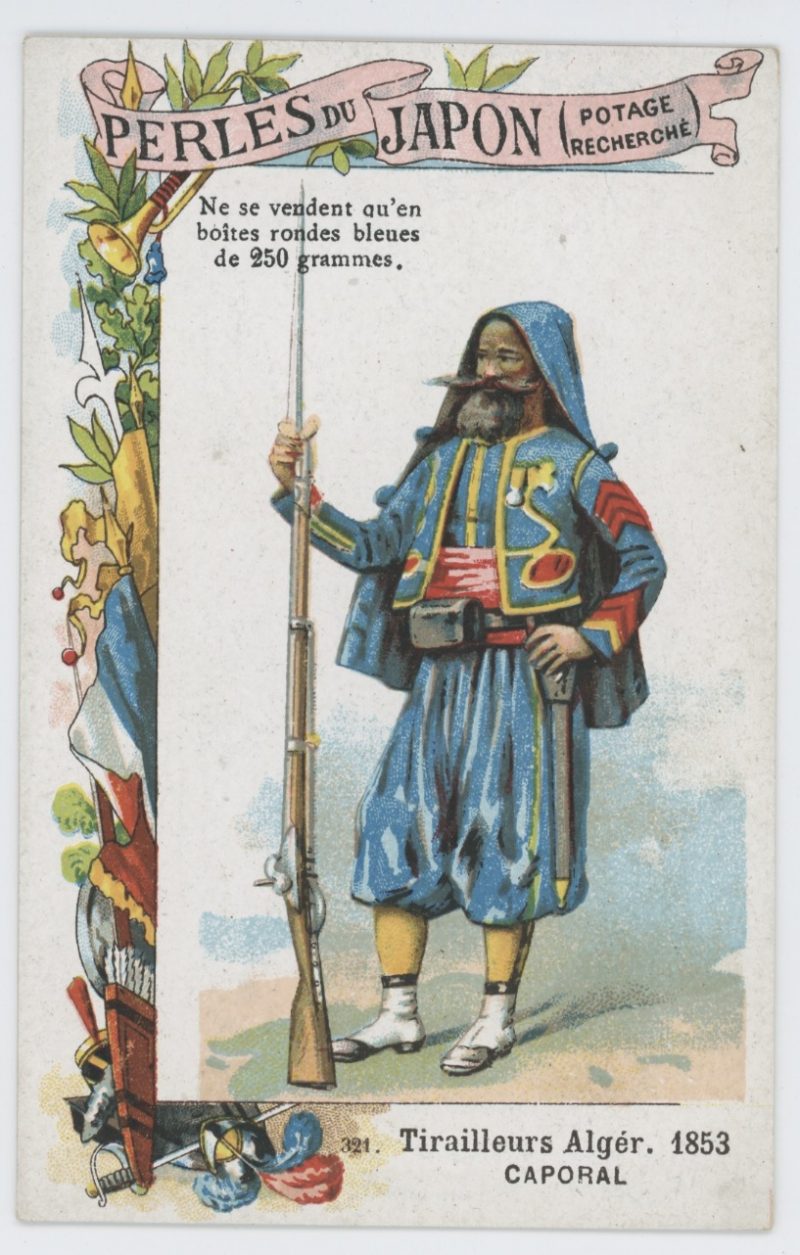 84 chromos imagerie - Perles du Japon - Armée Française - Uniforme - Second Empire / 3ème République - Historique - Soldat - Infanterie