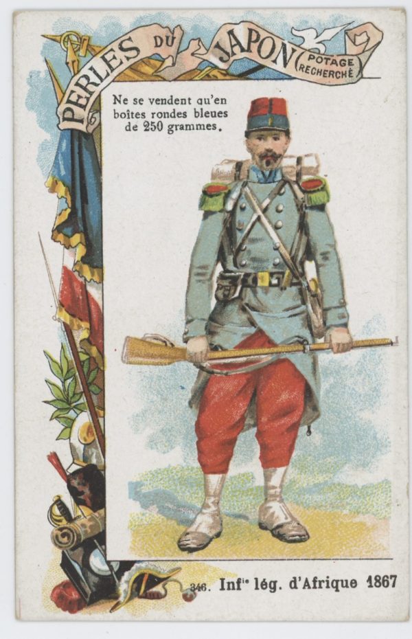 84 chromos imagerie - Perles du Japon - Armée Française - Uniforme - Second Empire / 3ème République - Historique - Soldat - Infanterie