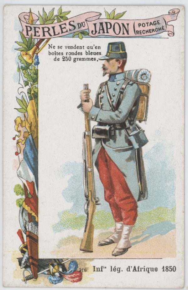 84 chromos imagerie - Perles du Japon - Armée Française - Uniforme - Second Empire / 3ème République - Historique - Soldat - Infanterie