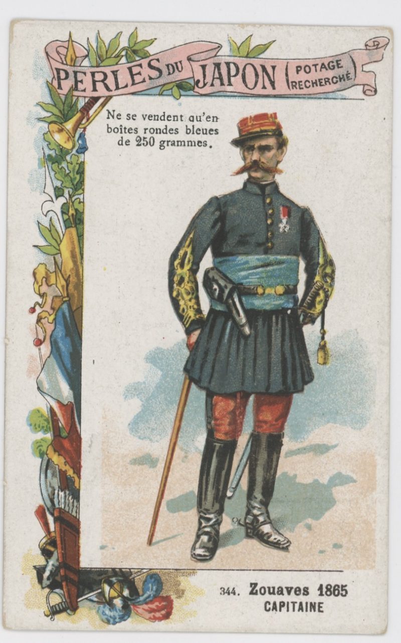 84 chromos imagerie - Perles du Japon - Armée Française - Uniforme - Second Empire / 3ème République - Historique - Soldat - Infanterie