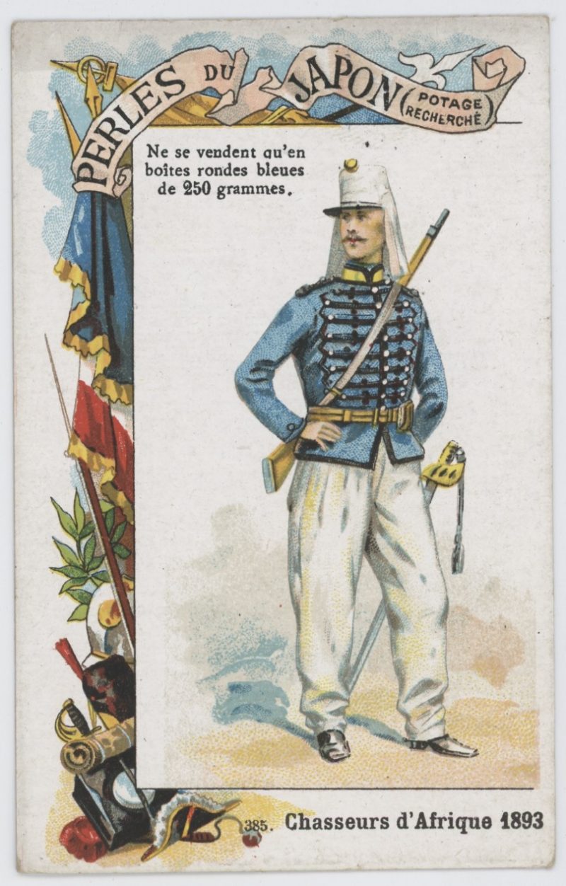 84 chromos imagerie - Perles du Japon - Armée Française - Uniforme - Second Empire / 3ème République - Historique - Soldat - Infanterie