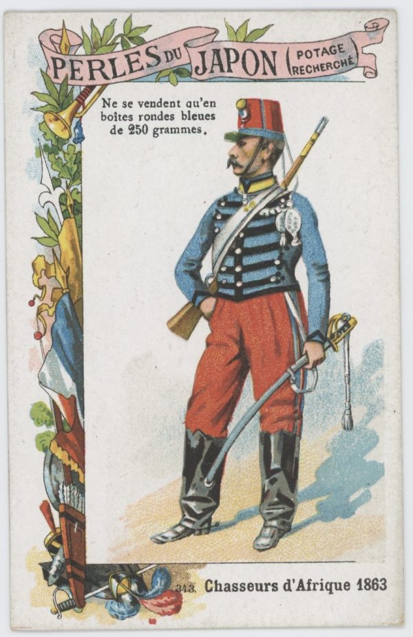 84 chromos imagerie - Perles du Japon - Armée Française - Uniforme - Second Empire / 3ème République - Historique - Soldat - Infanterie