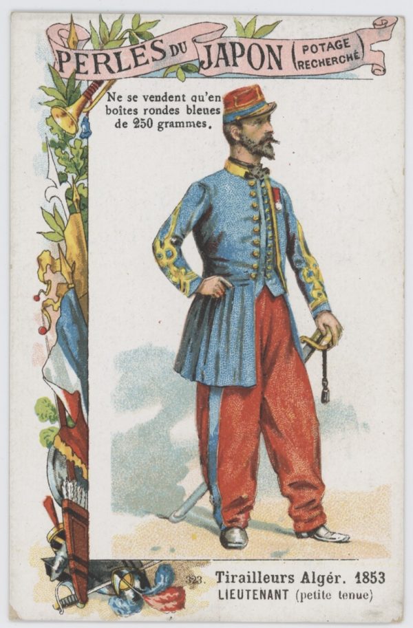 84 chromos imagerie - Perles du Japon - Armée Française - Uniforme - Second Empire / 3ème République - Historique - Soldat - Infanterie