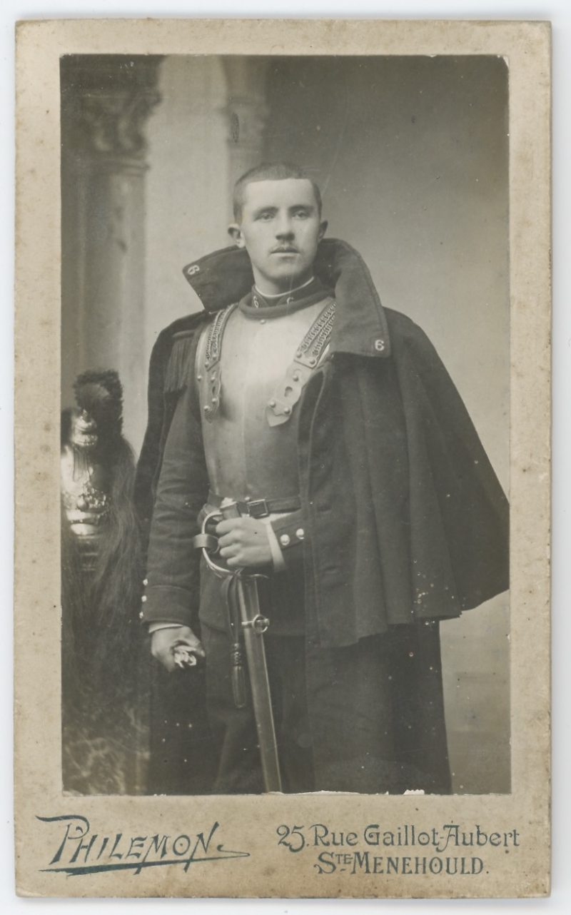 CDV Soldat Français - Cavalerie - Cuirassier - 3ème République - Saint Menehould - Photographie Uniforme 1898 - 6 Régiment