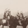 Carte Ancienne Photographie - Garde du Drapeau - Armée - Uniforme - Cuirassiers - 3eme République - Manœuvre 1900