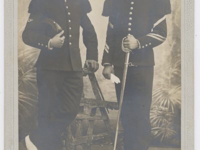 Grande Carte CDV Soldat Français - Infanterie - Chasseur - Cuirassier - 3ème République - Cabinet Portrait - Photographie Uniforme Paris