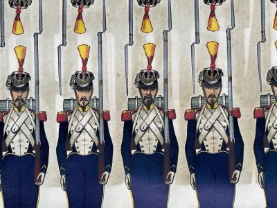 Petits Soldats de Strasbourg - Voltigeurs Garde Second Empire 1855 - Planche Silbermann - Napoleon III