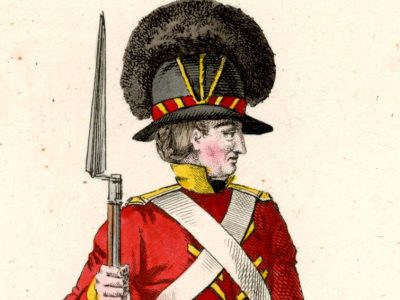 Gravure XIX - Martinet - Troupes Etrangère - Tenue Soldat Anglais - Planche 28