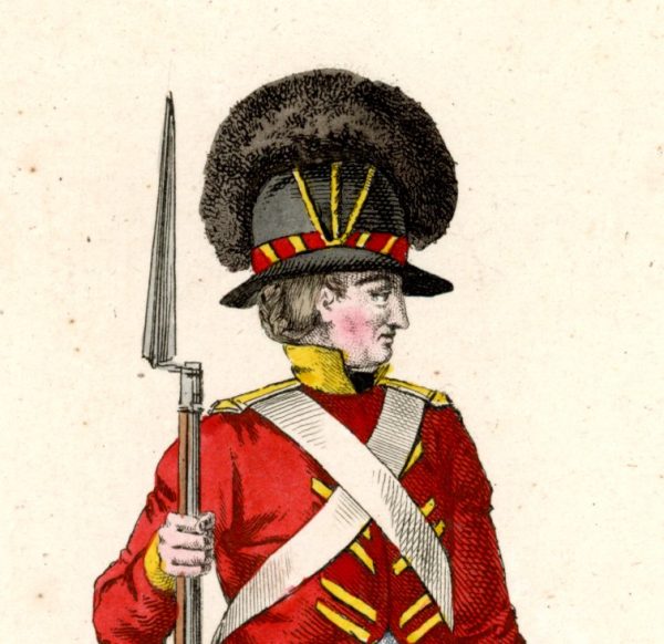 Gravure XIX - Martinet - Troupes Etrangère - Tenue Soldat Anglais - Planche 28