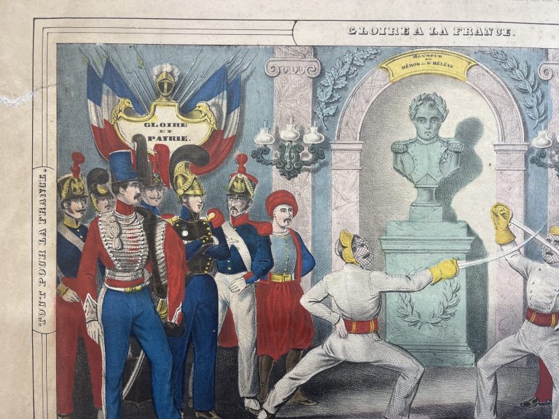 Brevet de Contrepointe - Escrime - Militaire - Monarchie de Juillet - Uniforme - Période Louis Philippe