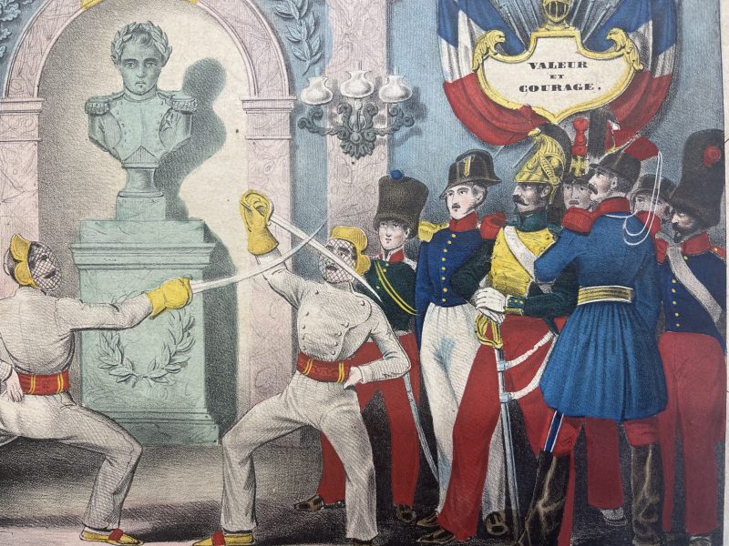 Brevet de Contrepointe - Escrime - Militaire - Monarchie de Juillet - Uniforme - Période Louis Philippe