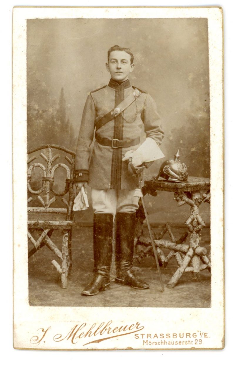 CDV Soldat Allemand Gefreiter - Armée Cavalerie - Grande tenue - Casque a pointe - Chasseur à Cheval 1905 - Mounted Jäger Régiment