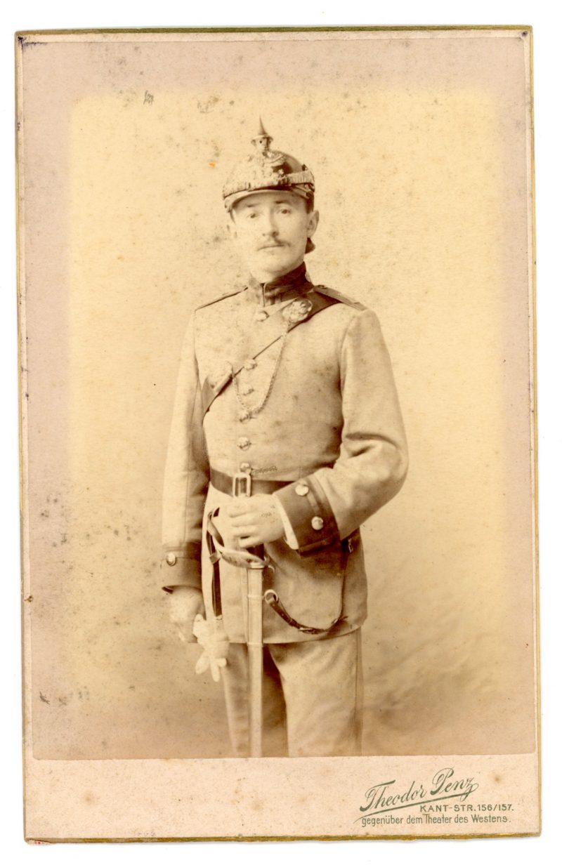 Grande CDV Soldat Allemand - Armée Cavalerie - Grande tenue - Casque a pointe – Chasseur à Cheval 1905 – Mounted Jäger Régiment