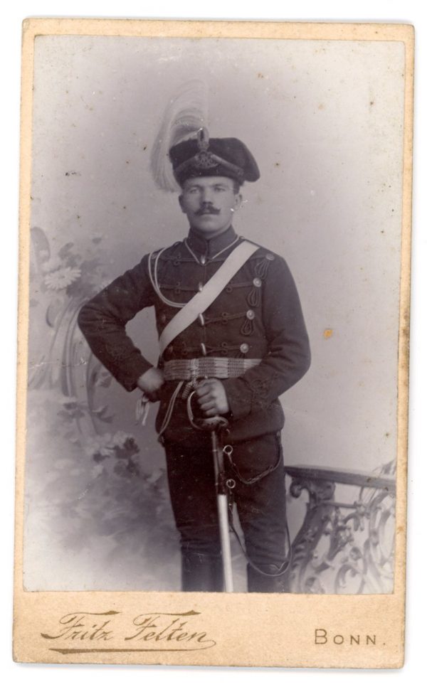 CDV Soldat Allemand - Armée Cavalerie - Grande tenue - Hussard - Régiment - Bonn - Prussien