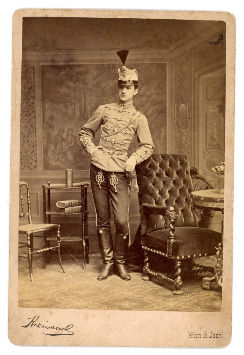Grande CDV - Ancienne Photographie - Hussard -Autriche - Hongrie - Carte Cabinet - Vienne - 1880