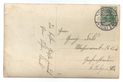 Photo Carte Postale Guerre 14/18 Soldat Alsacien Armée Allemande Classe 1914 -105 régiment Saxon - Prusse - Tranchée