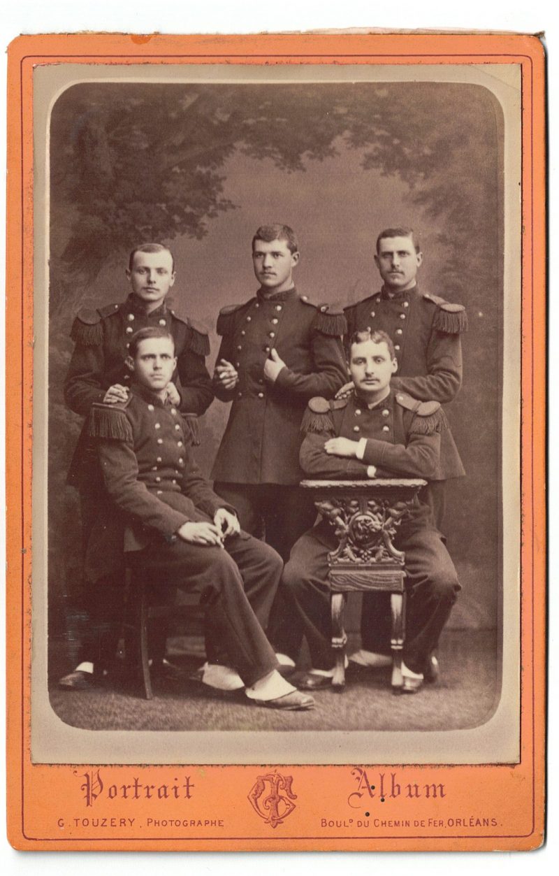 Grande CDV - Ancienne Photographie - Carte Cabinet Infanterie - 76 Régiment d'infanterie 3e République Orleans Uniforme