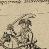 Petits soldats de papier - Feuille imagerie militaire - Ancienne gravure - Uniforme - Soldats allemands - Wurtemberg Dragons