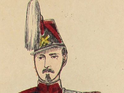 Petits soldats de papier - Feuille imagerie militaire - Ancienne gravure - Uniforme - Soldats Second empire - Artillerie - Gangel/Didion Metz