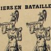 Petits soldats de papier - Feuille imagerie militaire - Ancienne gravure - Uniforme - Lancier en Bataille - Gangel Metz