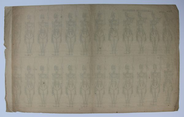 Petits soldats de papier - Feuille imagerie militaire - Ancienne gravure - Uniforme - Lancier en Bataille - Gangel Metz