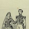 Petits soldats de papier - Feuille imagerie militaire - Ancienne gravure - Uniforme - L'Empereur Napoléon III et les membres du pouvoir - Gangel Metz