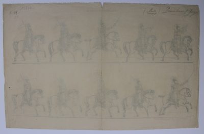 Petits soldats de papier - Feuille imagerie militaire - Ancienne gravure - Uniforme - Chasseurs d'Afrique - Maison Dembour et Gangel - Metz
