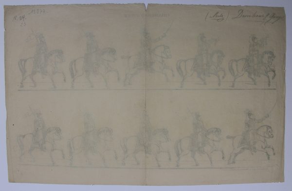 Petits soldats de papier - Feuille imagerie militaire - Ancienne gravure - Uniforme - Chasseurs d'Afrique - Maison Dembour et Gangel - Metz