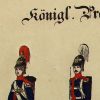 Petits soldats de papier - Feuille imagerie militaire - Ancienne gravure - Uniforme - Prusse Infanterie - Neu Ruppinn Gustav Kuhn
