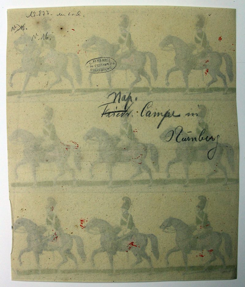 Petits soldats de papier - Feuille imagerie militaire - Ancienne gravure - Uniforme - Soldats Autriche - Dragons Cavalerie