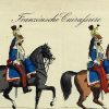 Petits soldats de papier - Feuille imagerie militaire - Ancienne gravure - Uniforme - Soldats Français - Cuirassiers
