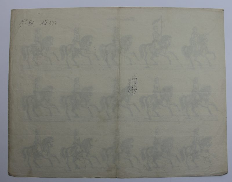 Petits soldats de papier - Feuille imagerie militaire - Ancienne gravure - Uniforme - Soldats Turques - Mamelouk