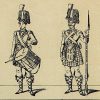 its soldats de papier - Feuille imagerie militaire - Ancienne gravure - Uniforme - Soldats Allemand - Ecossais Angleterre