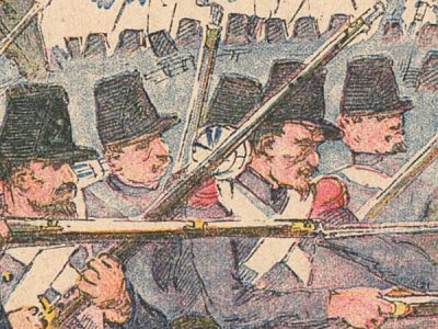 Petit Protège Cahier Scolaire Histoire de France - XIX illustration - Changarnier et le 2eme Leger au combat de Somah 1838