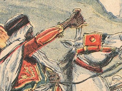 Petit Protège Cahier Scolaire Histoire de France - XIX illustration - Bataille d'Isly 1843 - Algérie