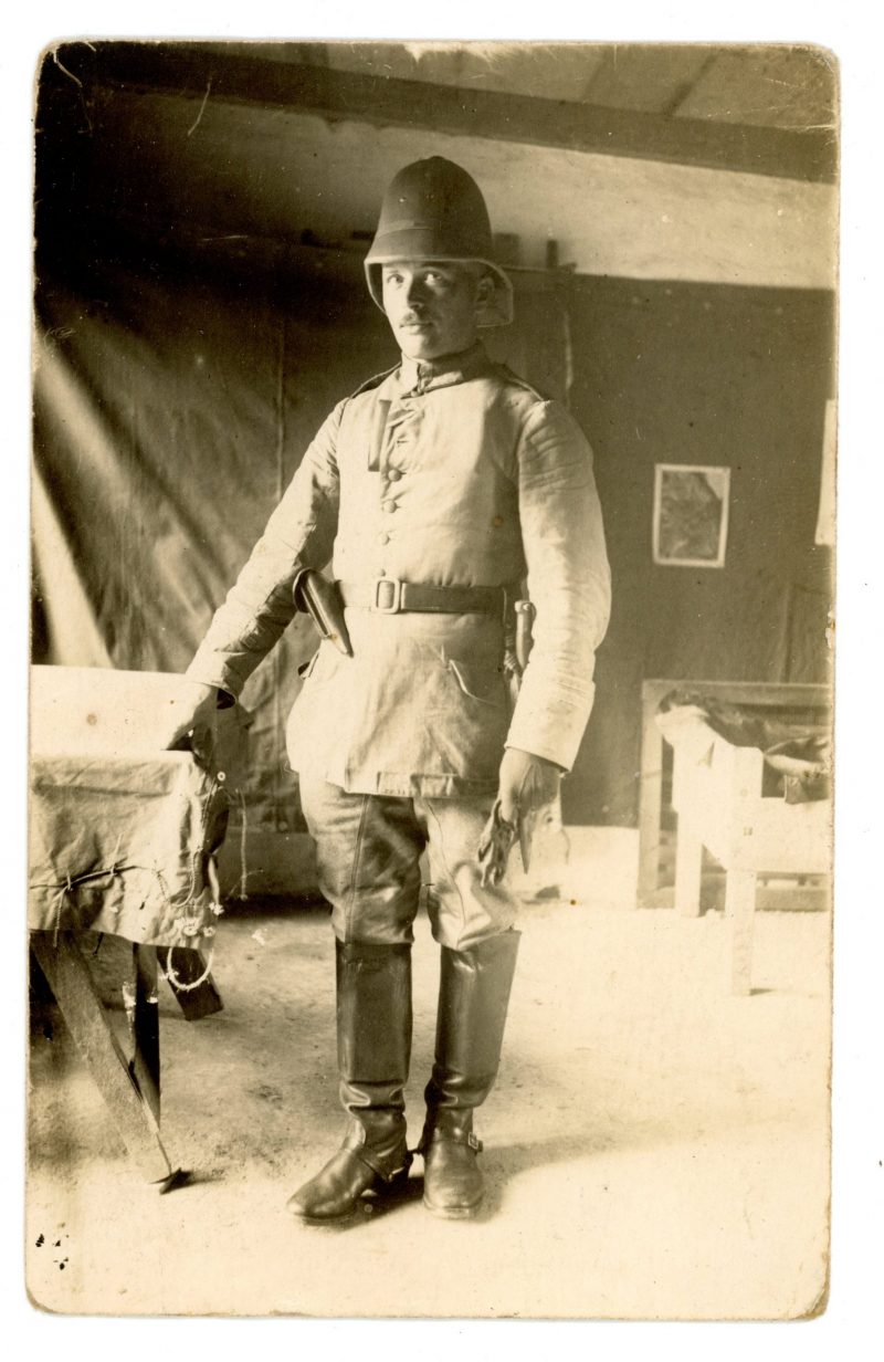 Photo ancienne front de Guerre - Prusse - Front de Macédoine 1917 - Alsacien - Uniforme Guerre 14/18 - Colonial