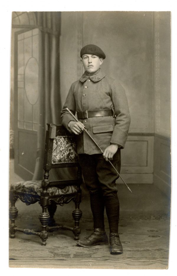 3 Photos Carte Postale Guerre 1921 - Chasseur 21 Bataillon - Béret - Uniforme - Fourragère 14/18 - Mémel - Prusse Oriental - Occupation