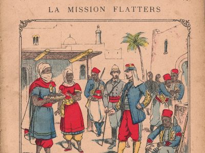 Petit Protège Cahier Scolaire Histoire de France - XIX illustration - La mission Flatters