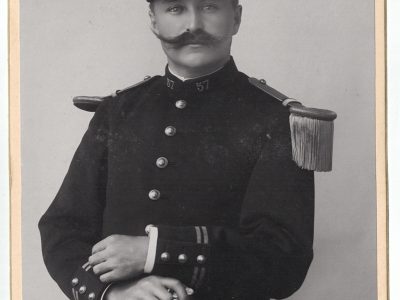 Grande CDV - Carte Cabinet Lieutenant du 57° Régiment infanterie uniforme Troisième République