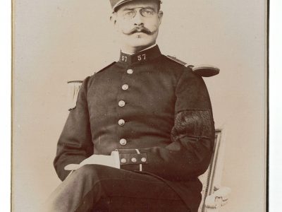 Grande CDV - Carte Cabinet Sous Lieutenant du 57° Régiment infanterie uniforme Epaulettes Troisième République