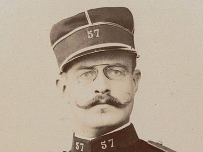 Grande CDV - Carte Cabinet Sous Lieutenant du 57° Régiment infanterie uniforme Epaulettes Troisième République